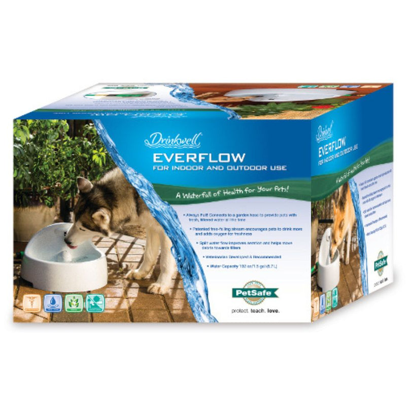 Drinkwell - PWW00-14074 Everflow Indoor/Outdoor Fountain - Pet Fountain-zoom-