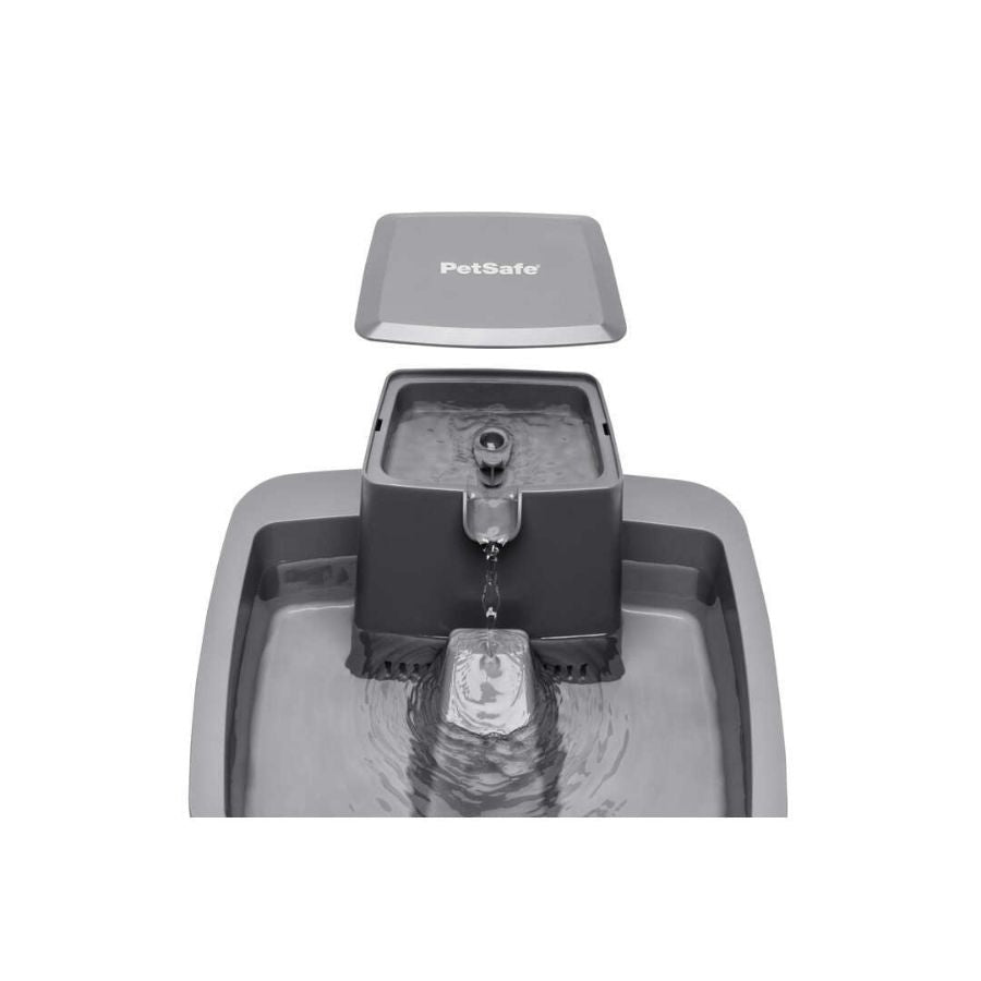 Drinkwell PWW00-16777 1-Gallon Pet Fountain with Lid Off