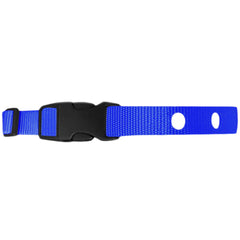 PetsTEK 3/4" Width Nylon Replacement Collar Strap in Blue