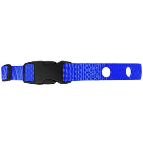 PetsTEK 3/4" Width Nylon Replacement Collar Strap in Blue