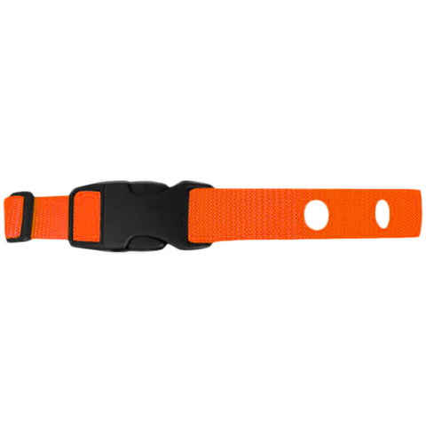 PetsTEK 3/4" Width Nylon Replacement Collar Strap in Orange