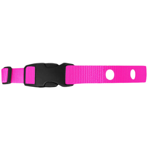 PetsTEK 3/4" Width Nylon Replacement Collar Strap in Pink