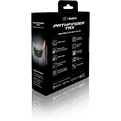 Dogtra Pathfinder TRX RX Orange Additional GPS-Only Collar Package Back View