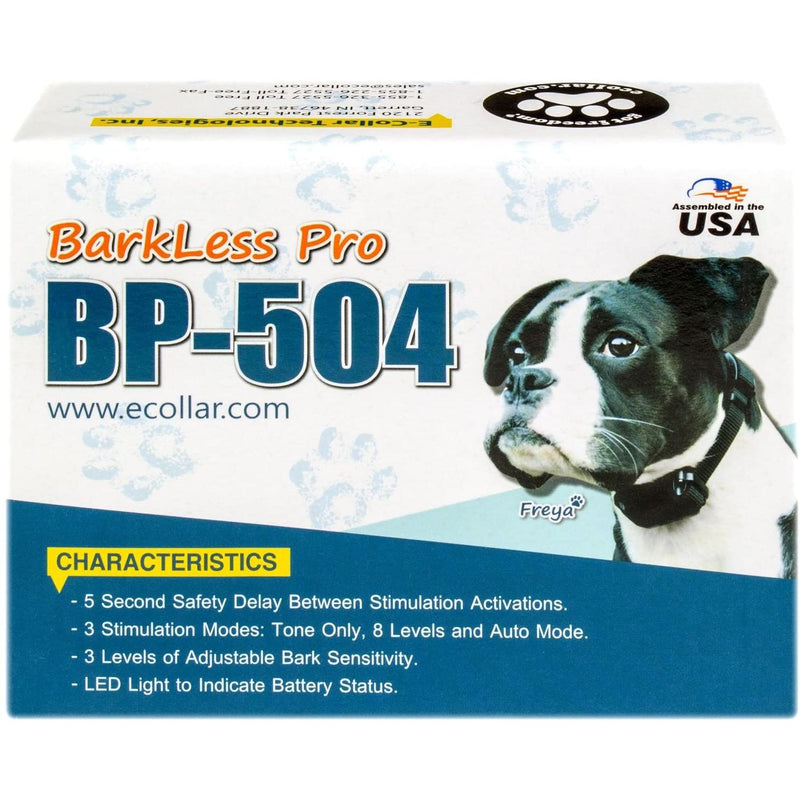 E-collar Technologies - BP-504 - Barkless Pro Anti Bark Collar - No Bark Collar-zoom-