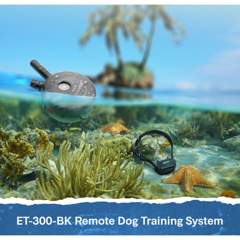 E-Collar Technologies ET-300-BK-PC Waterproof Remote Training Collar and Transmitter