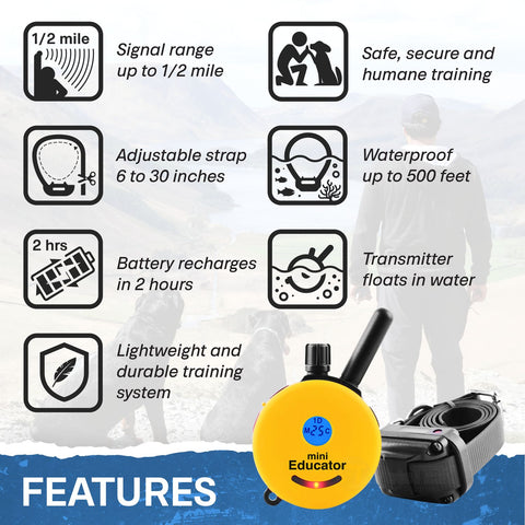 E-Collar Technologies ET-300 Remote Training Collar Features