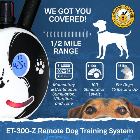 E-Collar Technologies ET-300-Z Remote Training System Range