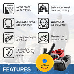 E-Collar Technologies ET-302 2-Dog Remote Training Collar Features