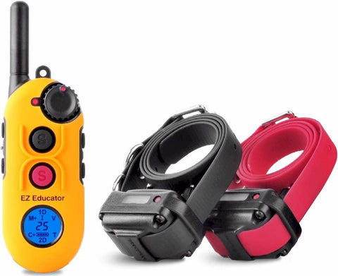 E-Collar Technologies - EZ-902 - Remote Training Collar Set with Transmitter and Receiver 2 Dogs