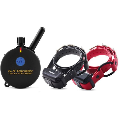 E-Collar Technologies K9-802 B37 Remote Training Collar Set with Transmitter and 2 Receivers