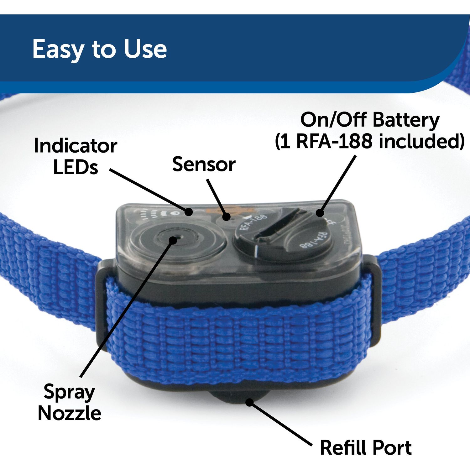 PetSafe PBC00-11283 Elite Little Dog Spray No Bark Collar Features