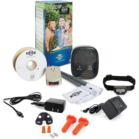 PetSafe PIG00-14673 Rechargeable In-Ground Fence System Set Inclusions