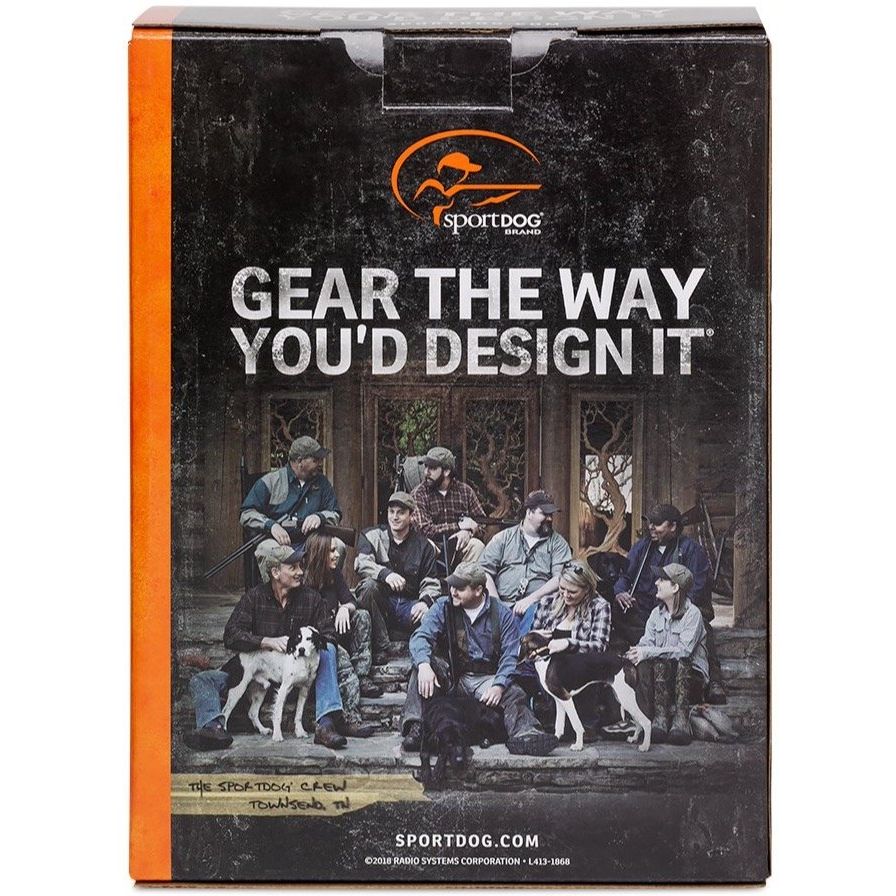 SportDOG SD-1825X Back of SportHunter Remote Training Collar Package