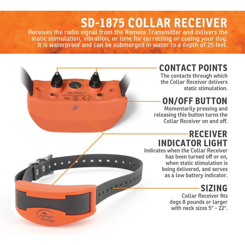 SportDOG - SD-1875 - UplandHunter 1875 - 1 Mile - Remote Training Collar-zoom-