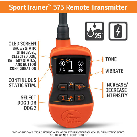 SportDOG SD-575E SportTrainer Remote Training Collar Transmitter Features