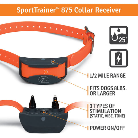 SportDOG SD-875E SportTrainer Remote Training Collar Receiver Features