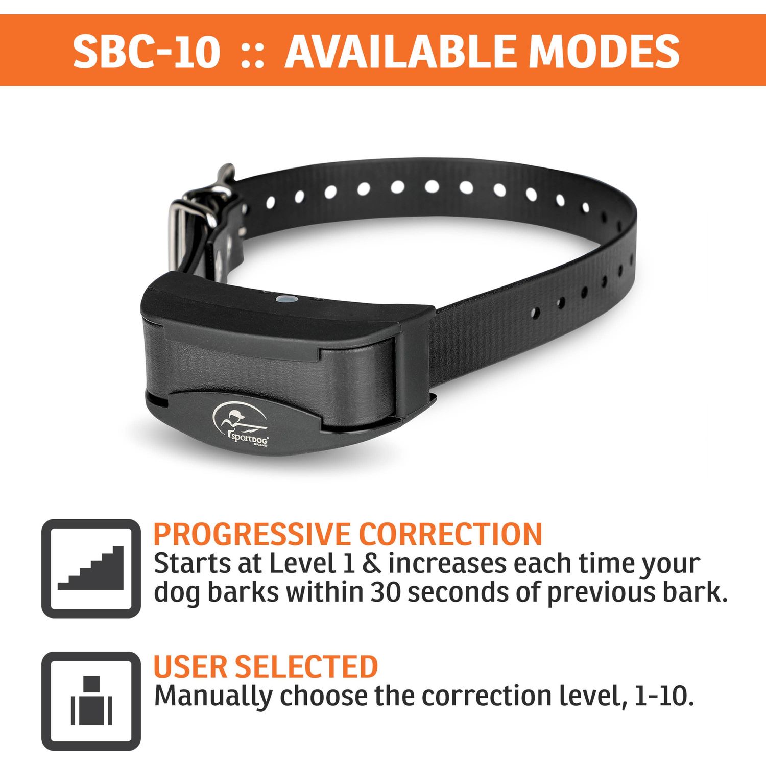 SportDOG-SportDOG - SBC-10 - NoBark - Replaceable Battery - No Bark Collar