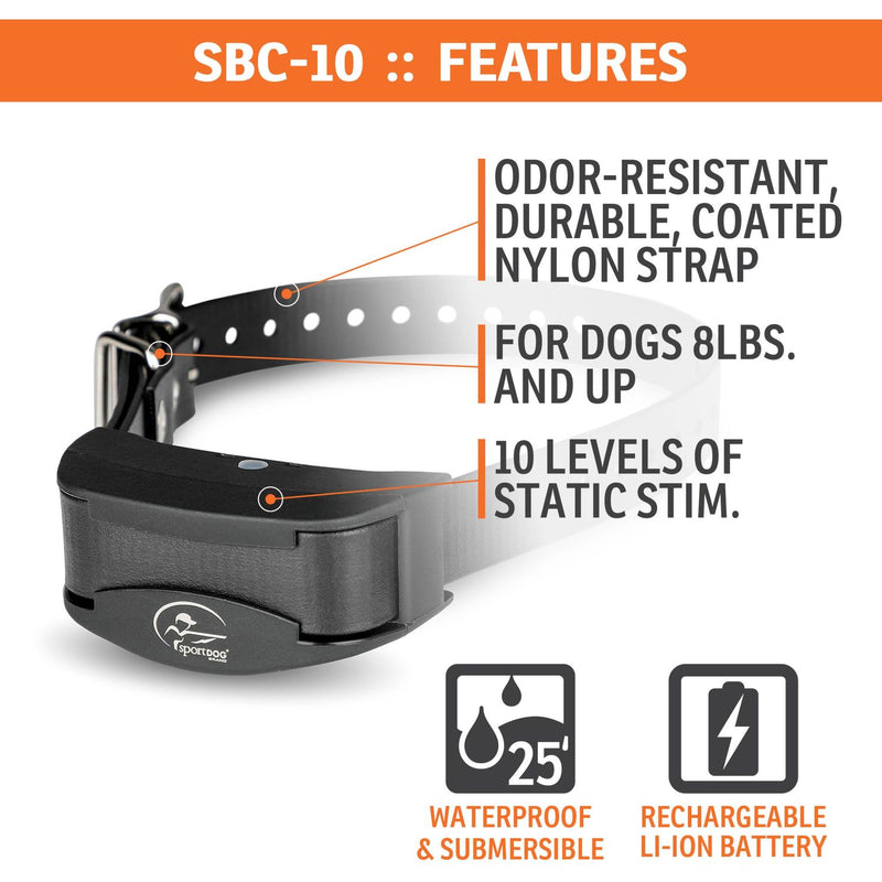 SportDOG - SBC-10 - NoBark - Replaceable Battery - No Bark Collar-zoom-
