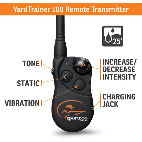 SportDOG YT-100 YardTrainer Remote Training Collar Transmitter Features