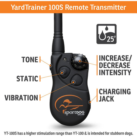 SportDOG YT-100S YardTrainer Remote Training Collar Transmitter Features