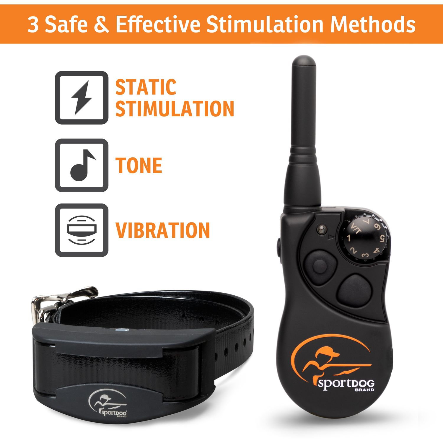 SportDOG YT-300 Stimulation Methods on YardTrainer Remote Training Collar Set with Transmitter and Receiver