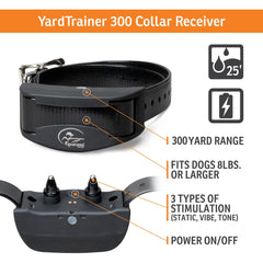 SportDOG YT-300 YardTrainer Remote Training Collar Receiver Features